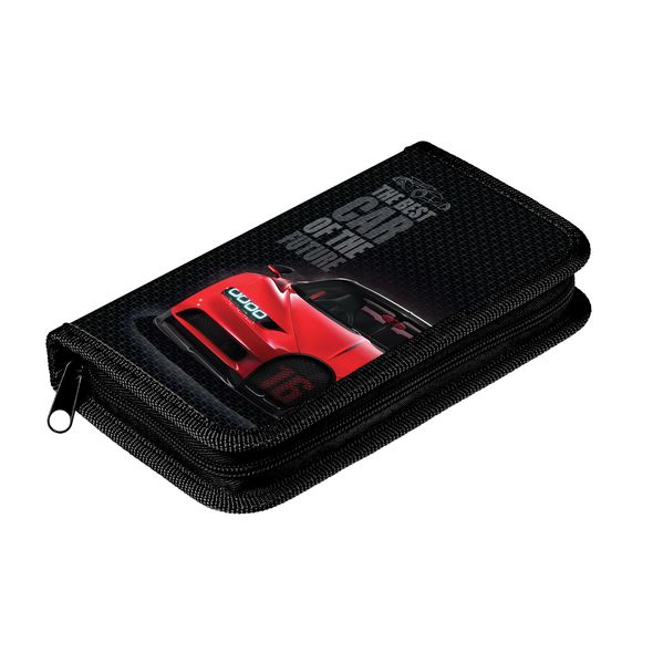 Пенал Hatber 190х115мм 1 отделение на молнии конгрев-Best car-  в индив.упак. , 